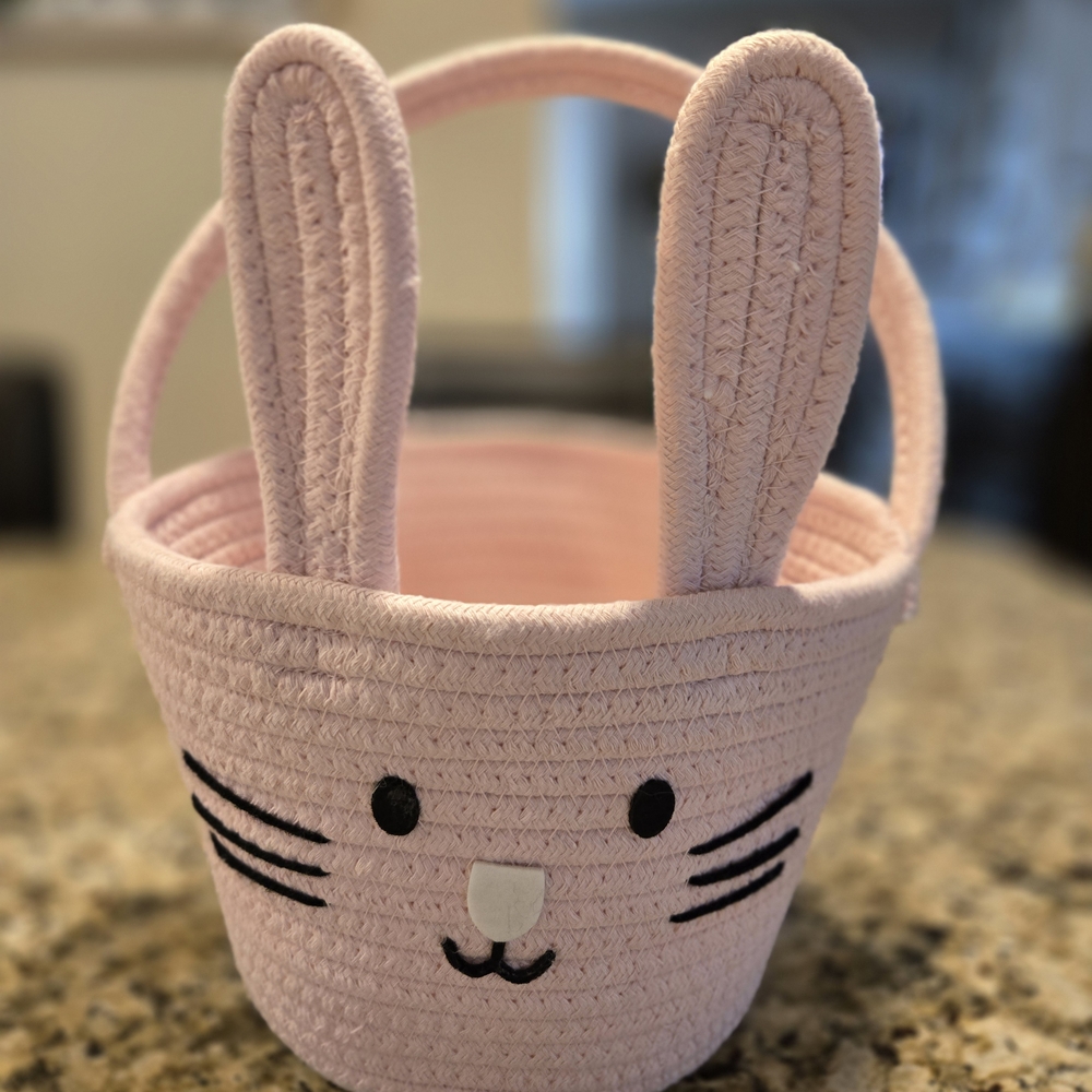 FLASH SALE | Pink Bunny Ear Basket